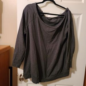 Torrid Size 2 Off-shoulder Fleece Sweatshirt